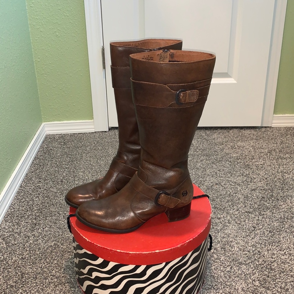 Born brown high boots